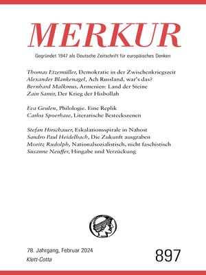 cover image of MERKUR 2/2024, Jg.78